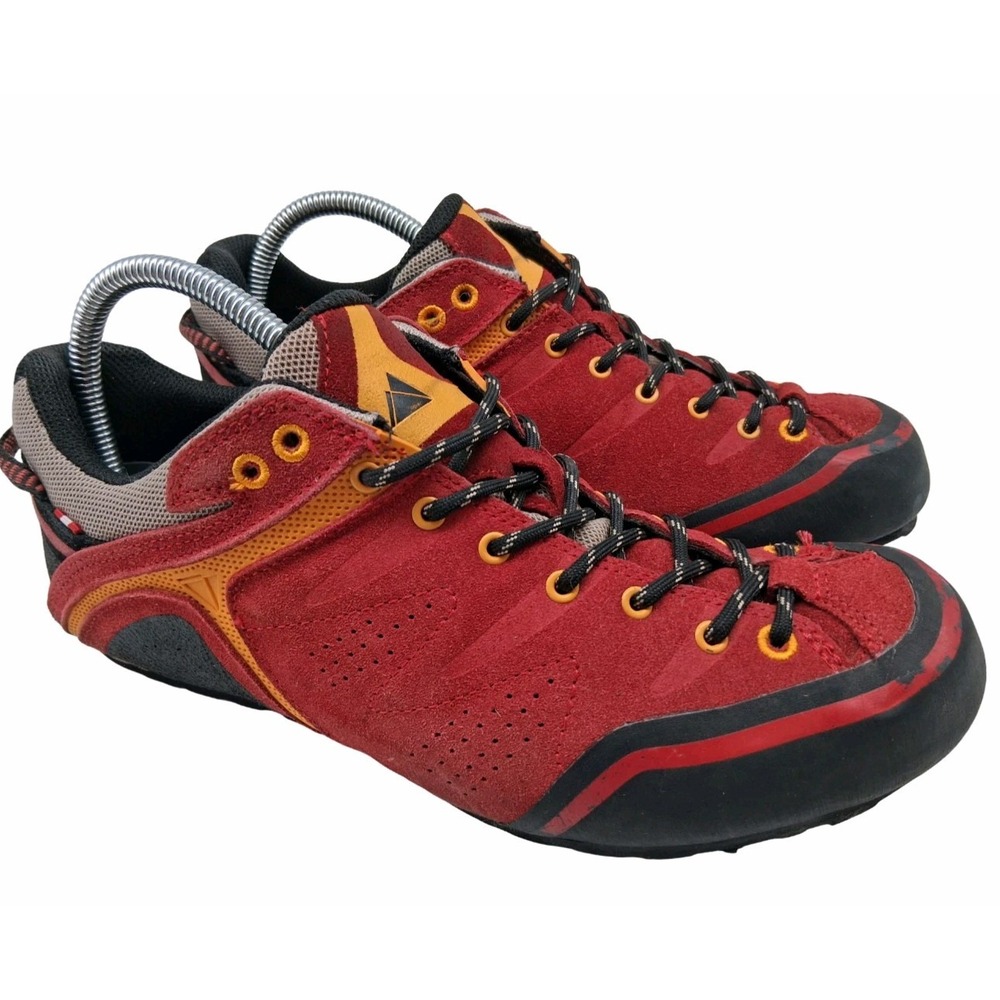 Dachstein Shoes Mens Size 8.5 Red Suede Trail Hiking Approach Vibram Sneakers